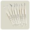 ANNAFRIS Stainless Steel High Precision False Eyelash Tweezers Straight Curved Pointed Tip Tweezers Lash Extension Makeup Tools