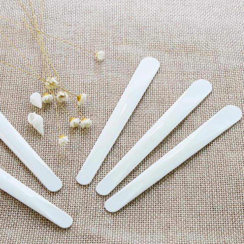 Buy 10pcs/pack Mask Spatula Comfortable To Grip Flat Tip Durable Makeup Spatula for Mixing