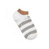 HISS4F004WT_Women's Puppy Cotton Blend Color Block Ankle Socks 3-Piece Set