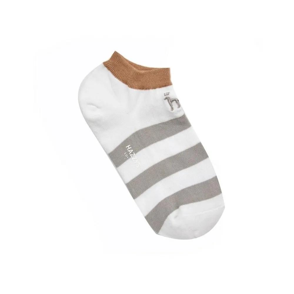 HISS4F004WT_Women's Puppy Cotton Blend Color Block Ankle Socks 3-Piece Set