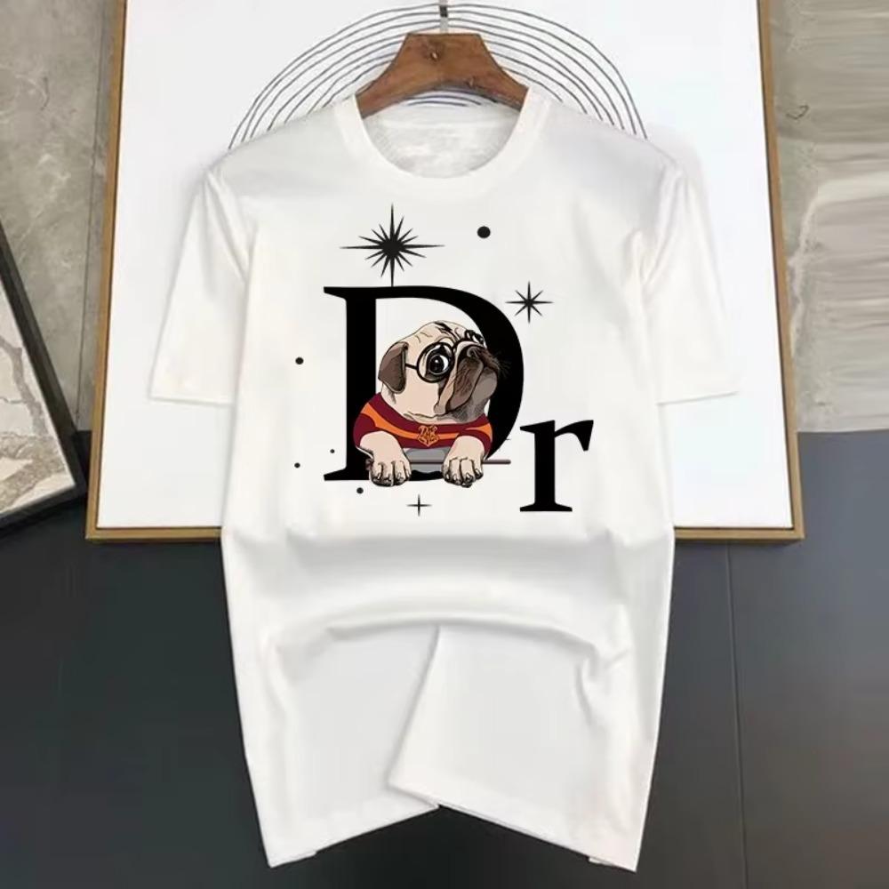Pekingese Print Men's Fashion Women's Brand Classic Sports Summer Casual Oversized Loose Short Sleeved T-shirt
