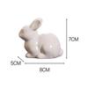Mini Ceramic Bunny Ornament Home Decoration Animal Figurine Craft for Children Girls Boys Party Gift
