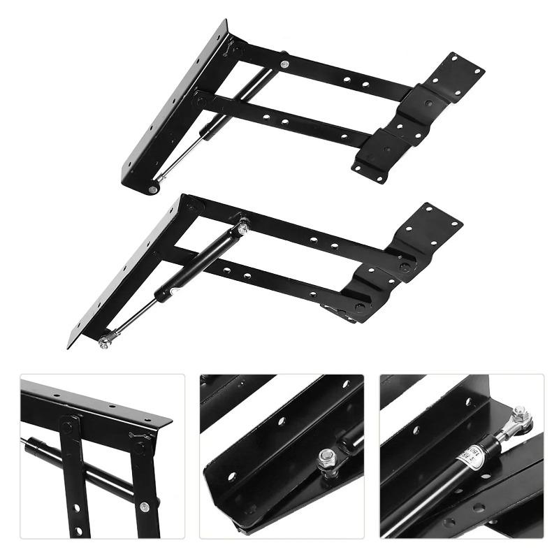 2 PIEZAS Mesa de Té Plegable con Tapa Elevable Bisagra Hidráulica Estante Elevable para Muebles Estante Elevador de Mesa Hardware Estante