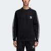 adidas Originals 3 Rayas Punto Cuello Redondo Negro Blanco Hombre DH5754