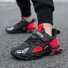 Boys' shoes 10-15 years old spring and autumn new leather surface light soft sole children's student light running sports shoes