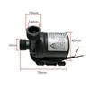 DC 12V 24V High Voltage Ultra-quiet Solar Water Pump Lift 5M 800L/H Brushless Motor Submersible 2pin Wire Circulating Connector