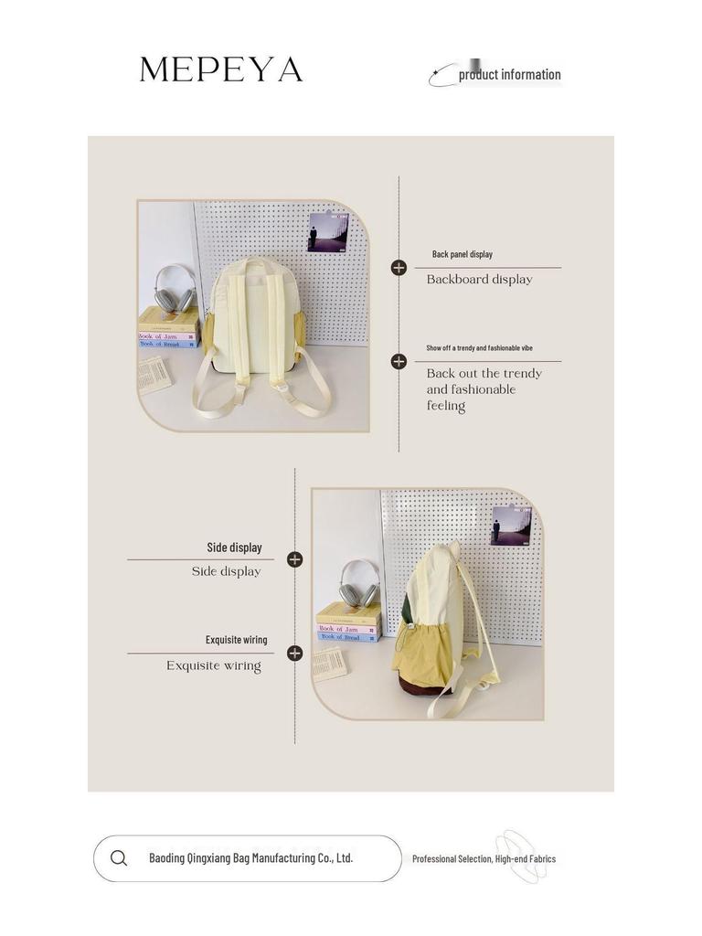 Japanese-Style Lightweight Versatile School Backpack for Girls