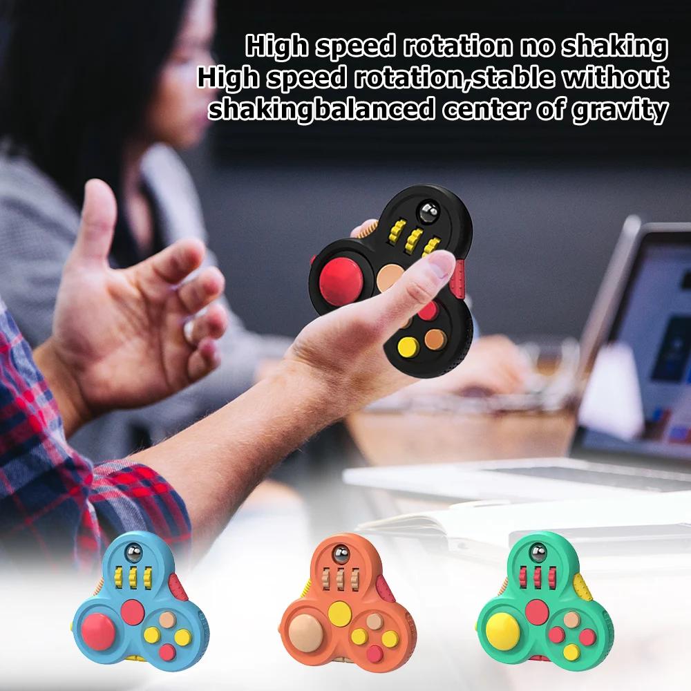Rotating Fidget Spinner Magic Bean Adult Antistress Fidget Toy Stress Relief Fingertip Stress Relief Toys For Kids Fidget Pad