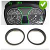 Carbon Fiber Style Speedometer Gauge Dial Rings Bezel Trim For BMW E90 E91 E92 E93 M3