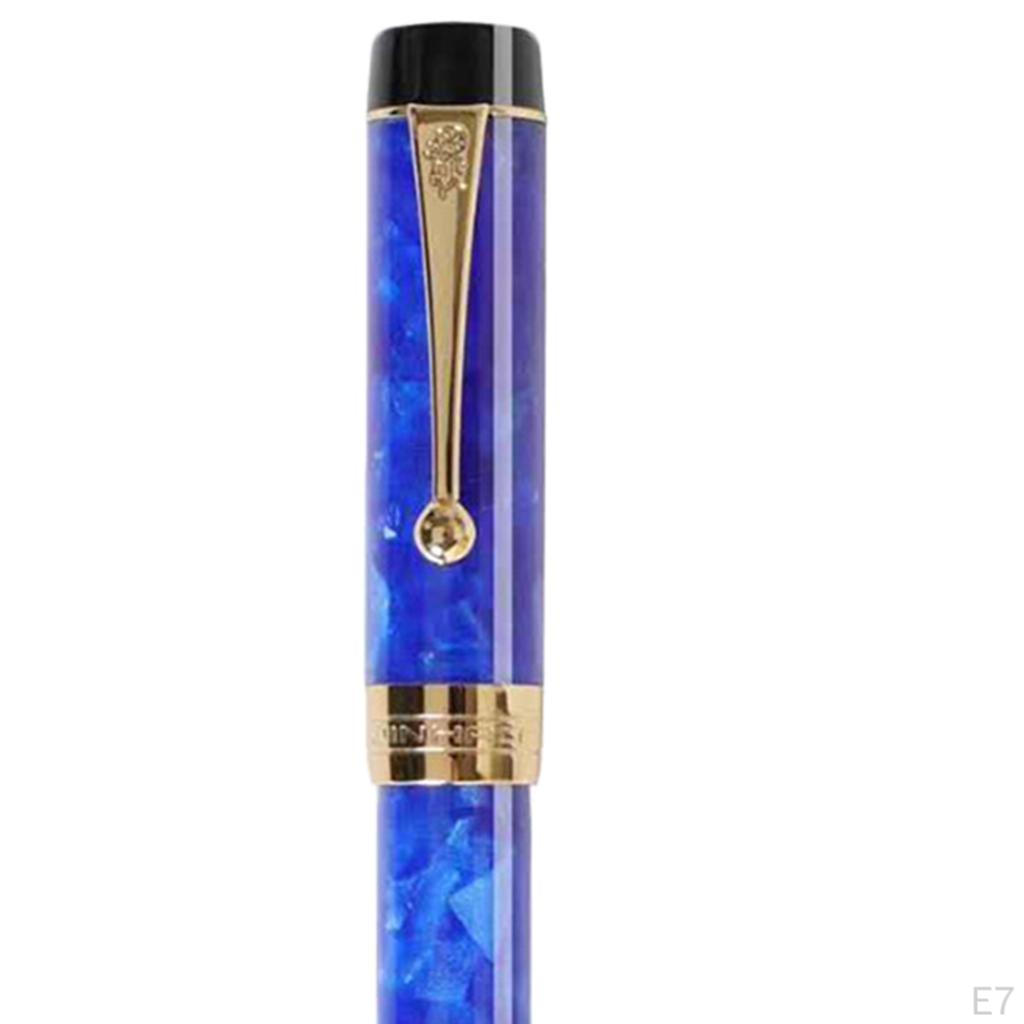 Elegant Acrylic Fountain Pen 0.5mm Businessmen Pens Electroplating Process for School Office Writing
