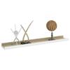 VidaXL Wall Shelves 4 Pcs White and Sonoma Oak 60x9x3 Cm
