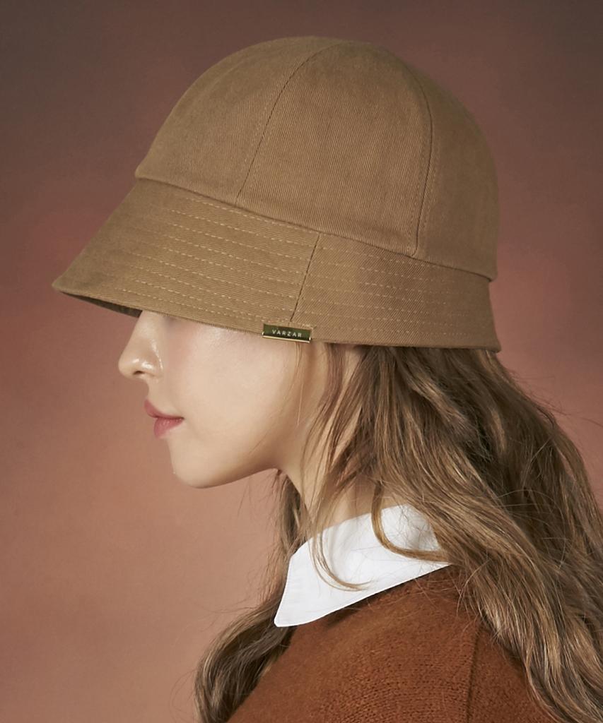 Bajal Metal Tip Bell Hat Brown