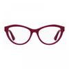 Moschino Cat Eye Full Rim Eyeglasses  Red Frame And Clear Demo Lenses Model Mos 