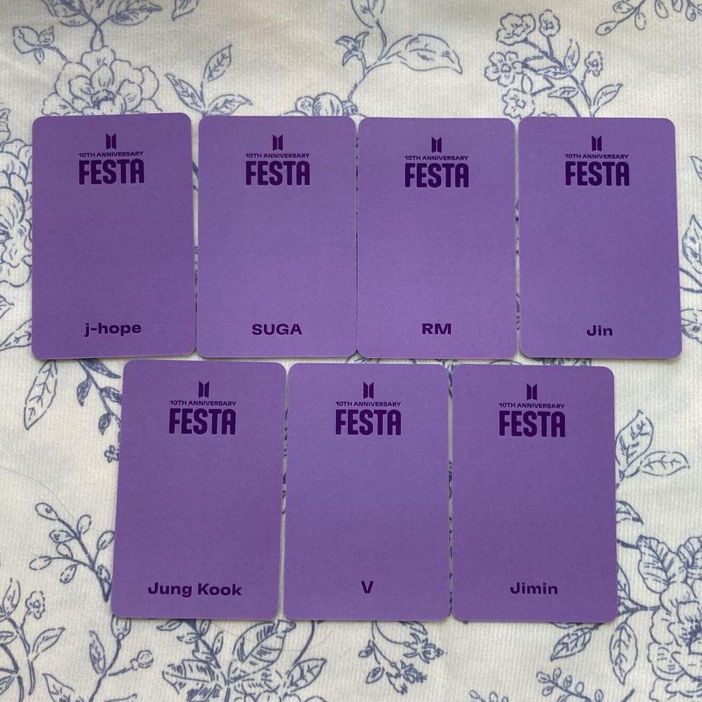 [USED] BTS 2023 Lounge FESTA ARMY Bonus Trading Cards (7 Cards)