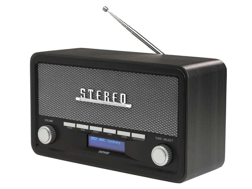 Denver Dab-18Darkgrey - Retro Radio Ciemnoszare