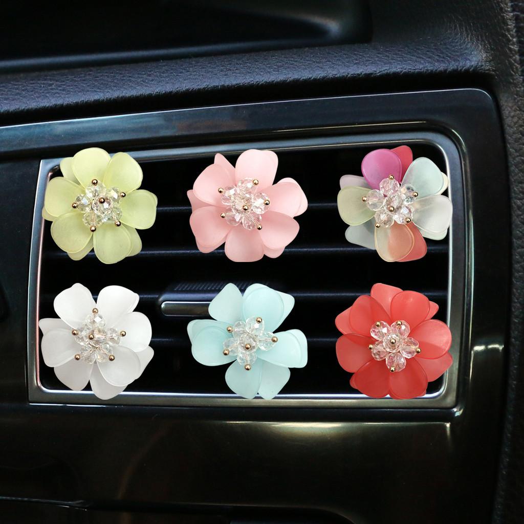 Car Perfume Metal Holder Flowers Decorative Aromatherapy Clip For Car Vent Air