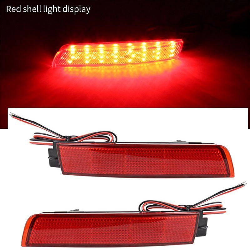 Powerful Car Rear Bumper LED Tail Brake Light Reflector Light Red Lens Accessories For Nissan Juke/Murano/Infiniti FX35 FX37 FX5