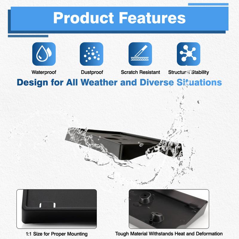 For Ford Mustang Mach-E California Premium Select - Front Bumper License Plate Mounting Bracket FO1068191 191275896129
