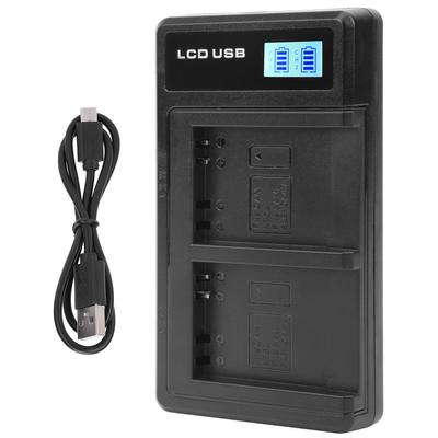 Tragbares Kamera-Akkuladegerät für NB-6L USB-Kamera-Doppelladegerät mit LCD-Anzeige