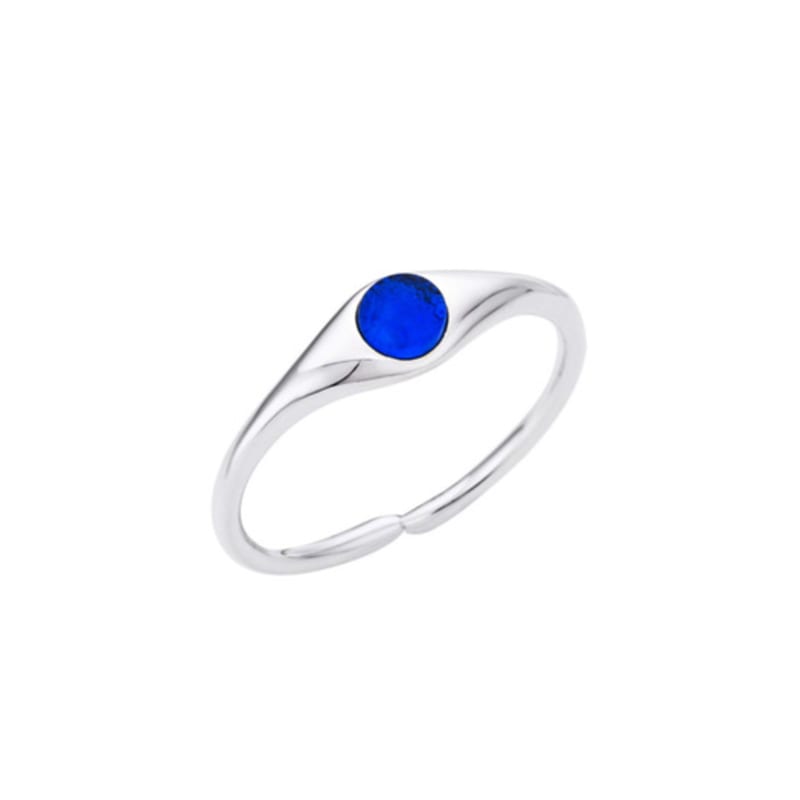LILYKORI 925 Silver Blue Lake Ring