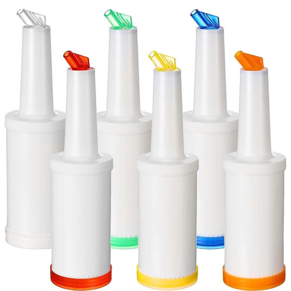 1L with Lid Summer Juice Bottle Plastic Cool Water Bottle Creative Juice Dispensers Containers