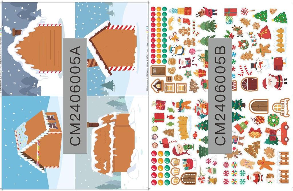 Charming Diy Christmas House Puzzle Stickers For Engaging Family Activities And Crafts