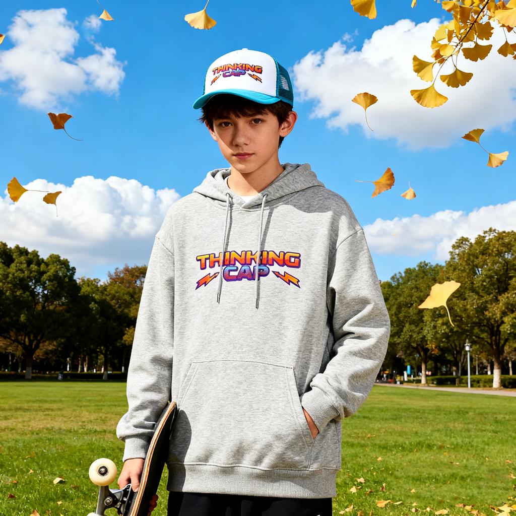 Blue  Thinking Hat Truck Driver Hat