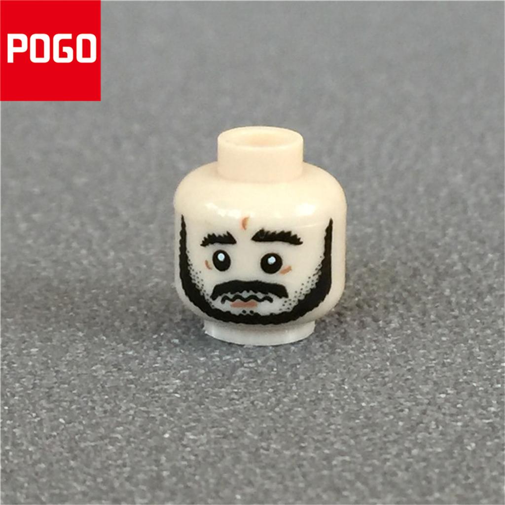 10pcs/lot MOC Bricks Male and Female Figure Head Face Expression DIY Compatible Mini Dolls Building Blocks Toys for Kids Gifts