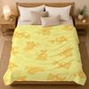 A fat yellow cat cute Garfiel Throw 240g flannel blanket, suitable for sofas, beds, offices,  exquisite gift blankets