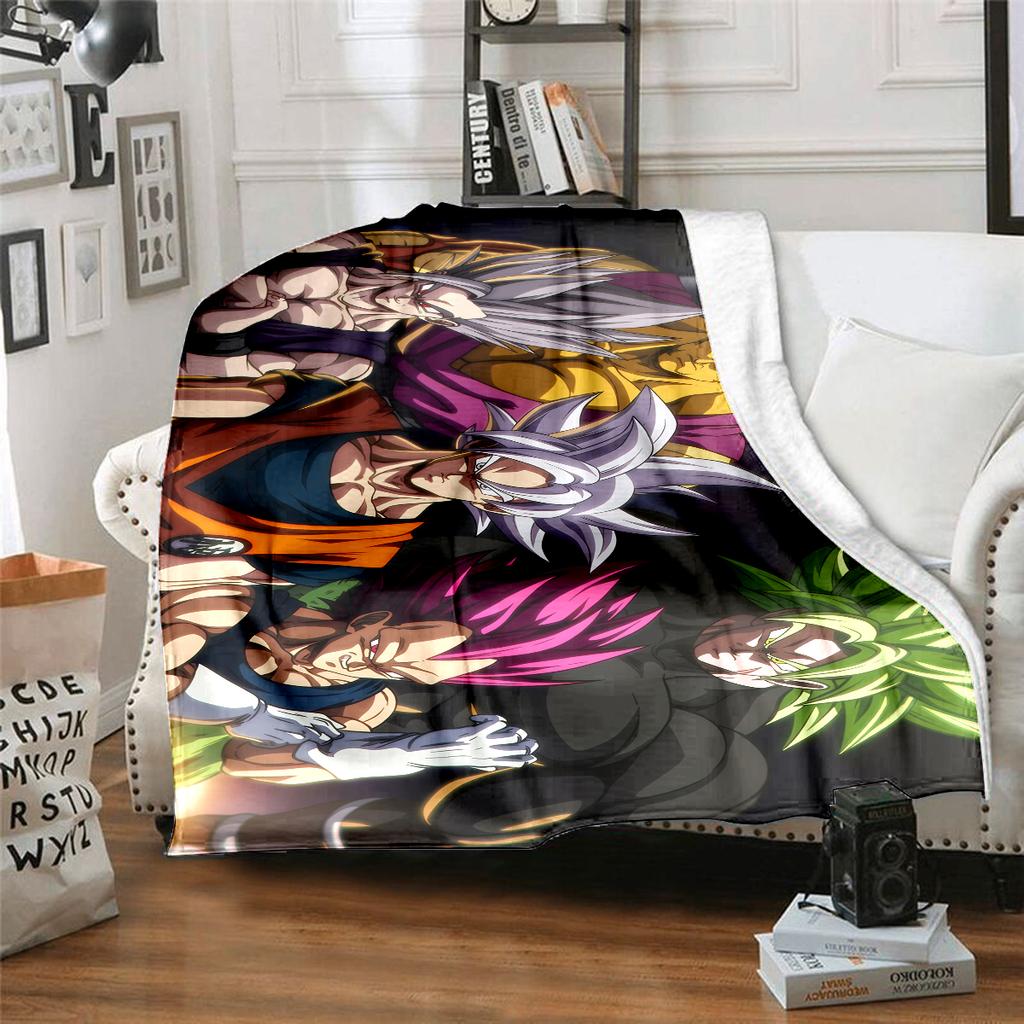 1PC Broli Print Flannel Blanket, High quality All Seasons, Home Decor, Warmth and Comfort, Perfect for Christmas Gifts