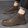 Casual Retro Martin Boots 2026 Autumn and Winter New Fashion Short Boots Men's British Style High-top Casual Leather Shoes