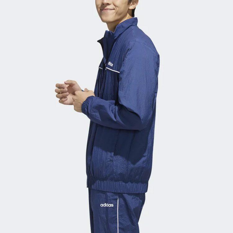 adidas Jackets Men's Tech Blue Stand Collar Moderate Other FM6075