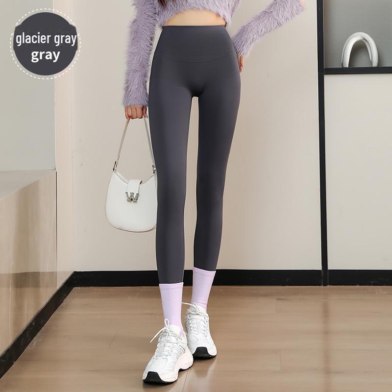 

Бархатные штаны для йоги с высокой талией и подъемом бедер для женщин — идеальная посадка на осень/зиму M (90-105 lbs) серый