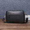 Matte Crocodile Belly Pattern Men's Single-shoulder Crossbody Bag, Fashionable Matte Men's Bag, Outdoor Casual Backpack
