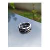 Matte Black Coiled Ring Knight Adjustable Ring