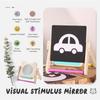 Baby Montessori Mirror Puzzle Busy Board Wooden Toys Children Early Educational Sensory Toy For Toddler Preschool Teaching Aids