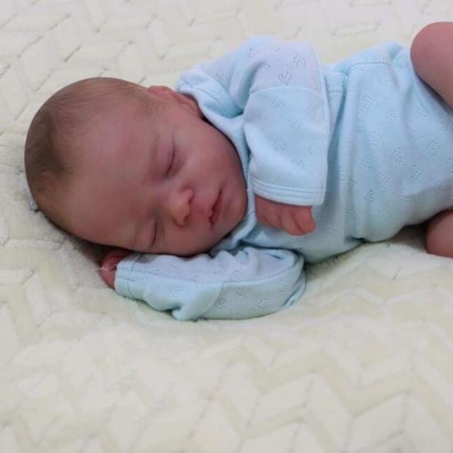 NPK 46см Спящая Даррен Реборн Новорожденная игрушка для новорожденных Реалистичная — фото 3