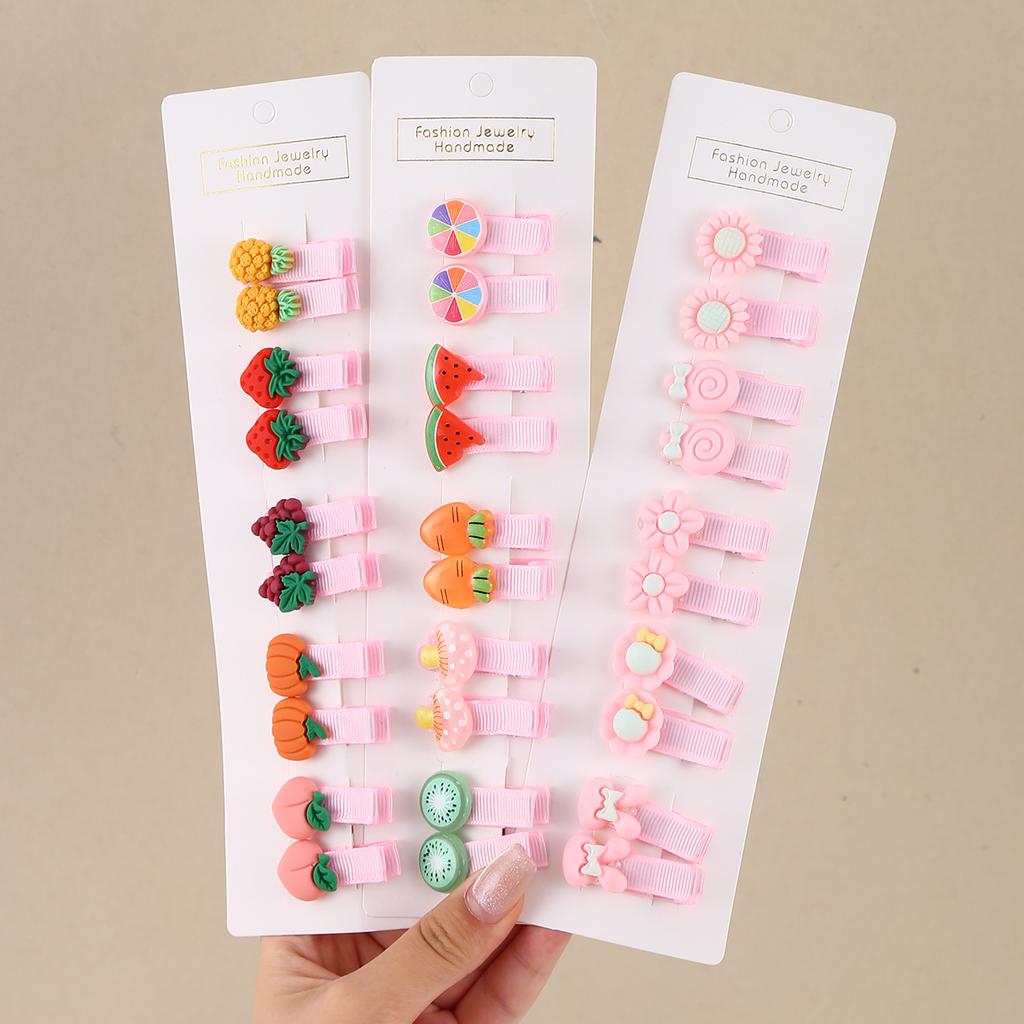 30Pcs Set Baby Hair Clips Cartoon Bows Flower Girls Hairpins Sweet Children Clips Barrettes Baby Hair Accessories