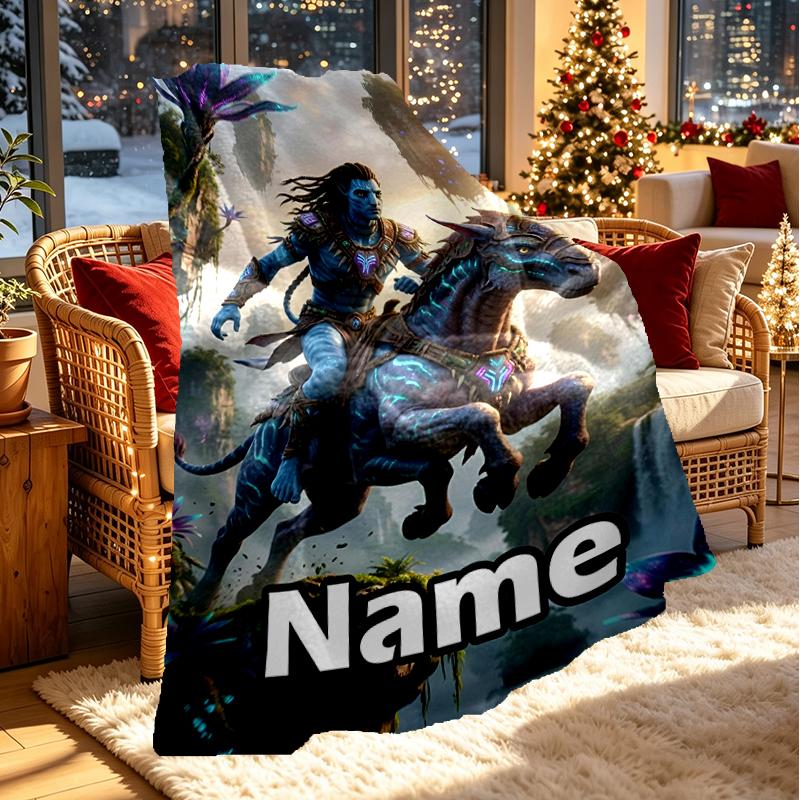 Individuelle personalisierte Decke mit Avatar-Druck, Heimdekoration, Schlafzimmer, Sofa, Camping, Couch, Geschenke für Geburtstag Weihnachten
