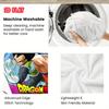 Dragon Ball Gift Blanket High Quality Printed Flannel Blanket for Anime Fans Family Friends THW