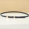 1Pc 105Cm 11  Candy Colors Womens Decorative Leather Belt Skinny Thin Dress Belt Waist Belt Waistband