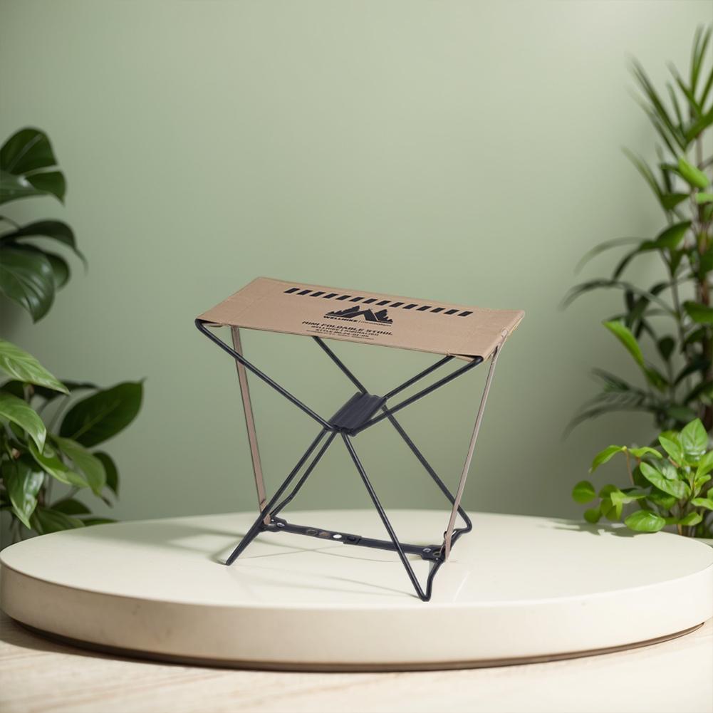 Portable Folding Stool Waterproof Outdoor Camping Stool High Load-Bearing Collapsible Travel Stool for Hiking Backpacking