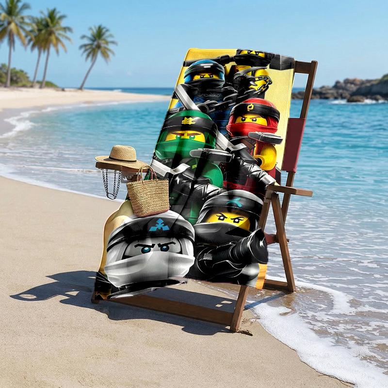Ninja Fashion Beach Towel: Ideal for Summer Adventures Soft, absorbent and quick drying suitable for swimming and bathing