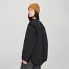 Lee Comfortable Round Neck Velvet Trim Down Jacket Women Outerwear Black LWT008952205146K11000