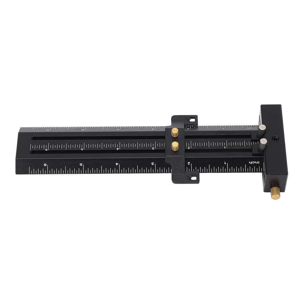 6in Woodworking Scriber with Limit Block Parallel Vertical Marking Easy to Read Double Line Marking Ruler