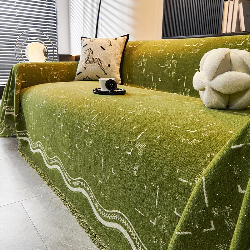 Retro French Sofa Cover, Light Luxury and High-end Sense, All-inclusive Sofa Towel for All Seasons, a Whole Full Cover Blanket