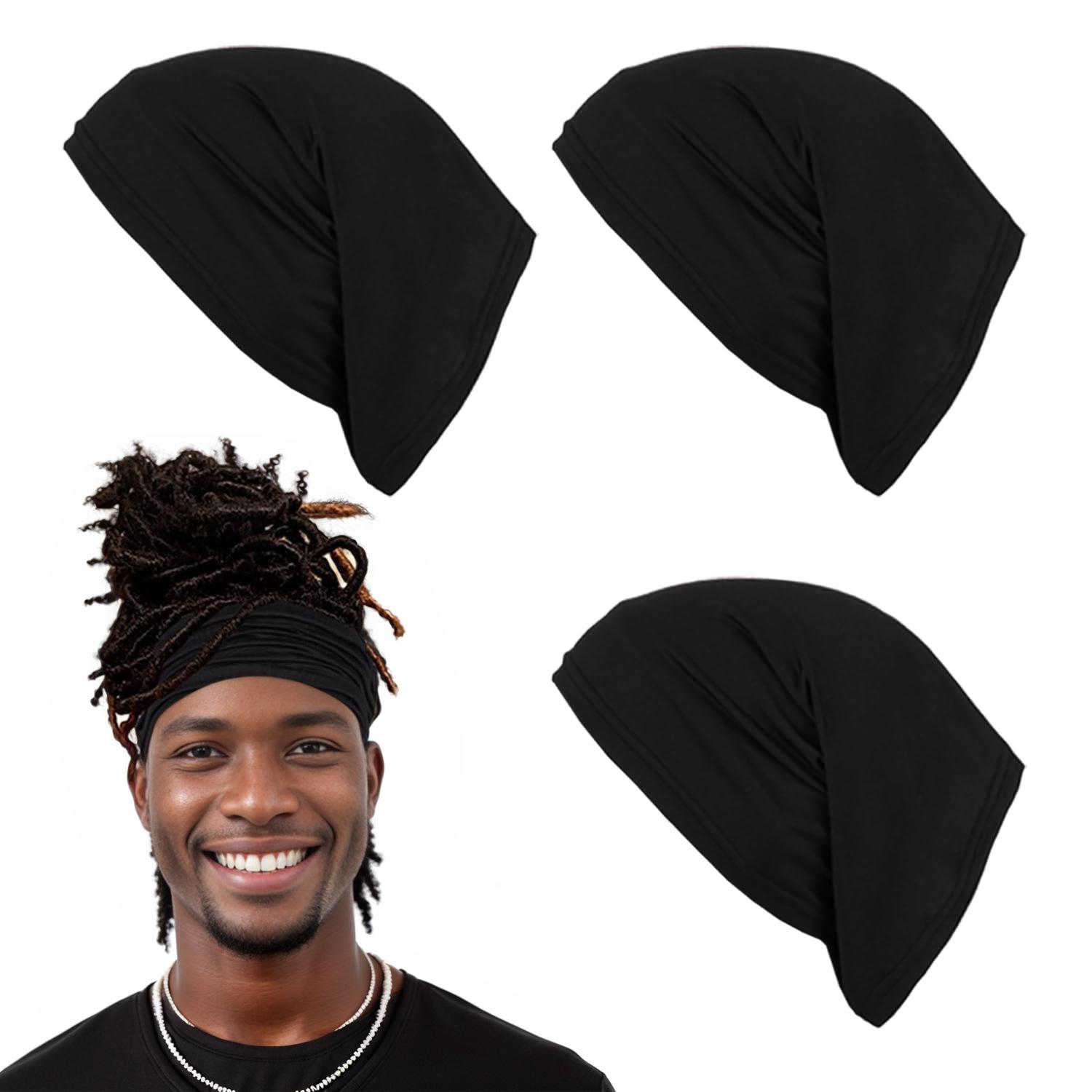 Szwatch Men's Navy Blue Headscarf, And Wo's Magic Headscarf Hat Turban, Elastic Scarf Cap