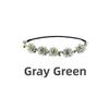 Adjustable Ribbon Floral Wreath Crown Pink Rose Bohemia Garland Headpiece  for Girls Women