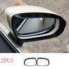 For Volvo XC40 2019-22 Gloss Black Exterior Rear View Mirror Frame Cover Trim 2P