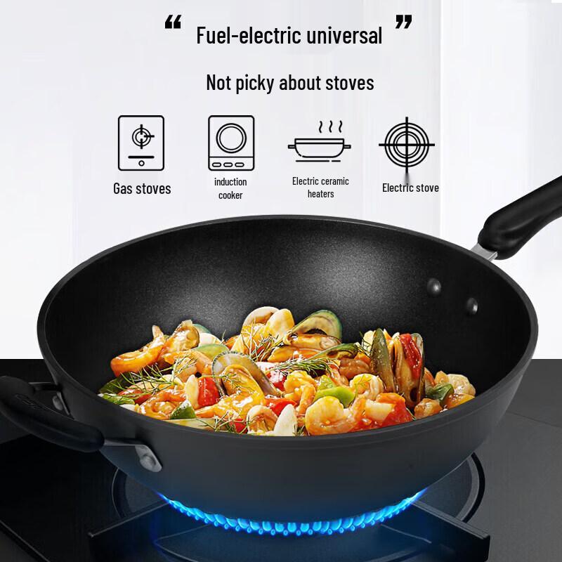 Aisida Non-Stick Low-Smoke Aluminum Wok